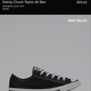 NWOT Dainty Chuck Taylors